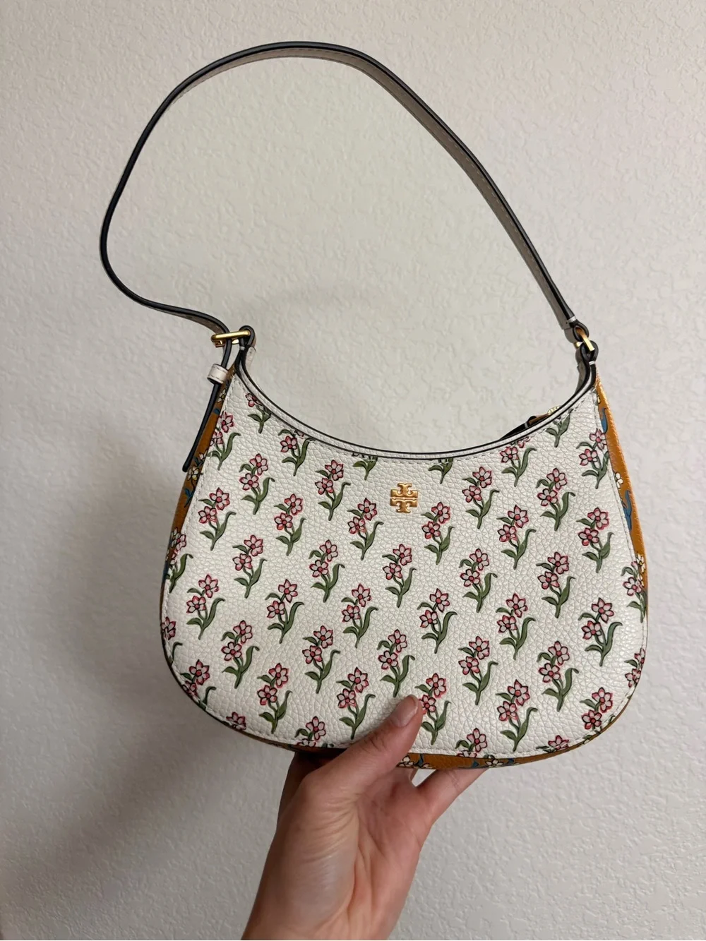 Tory Burch Emerson Zip Shoulder Floral Bag